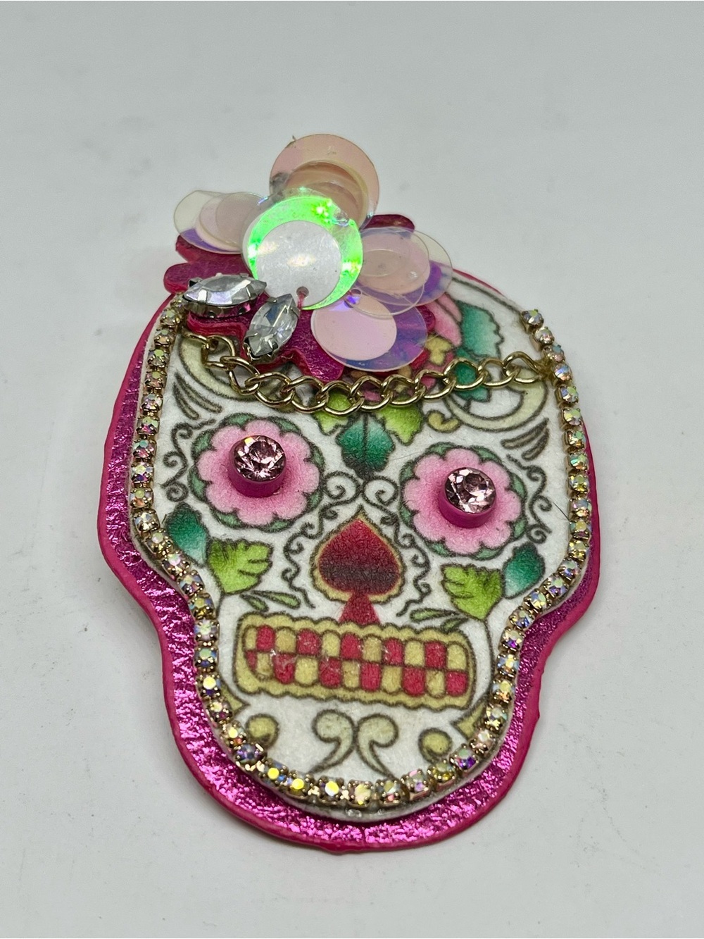 Betsey Johnson Day of the Dead Pin/Hair Clip
